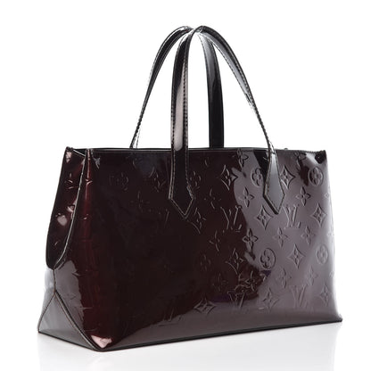 Louis Vuitton Vernis Wilshire PM Amarante 3 of 12