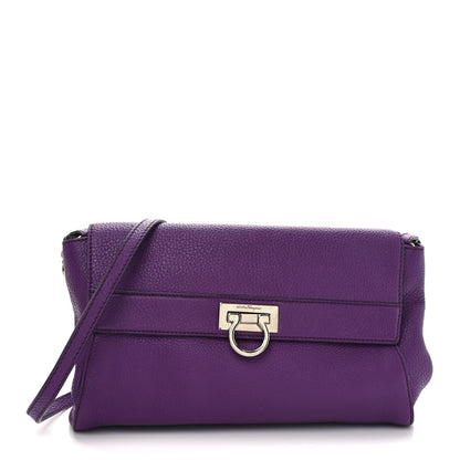 Salvatore Ferragamo Calfskin Abbey Crossbody Purple 1 of 9