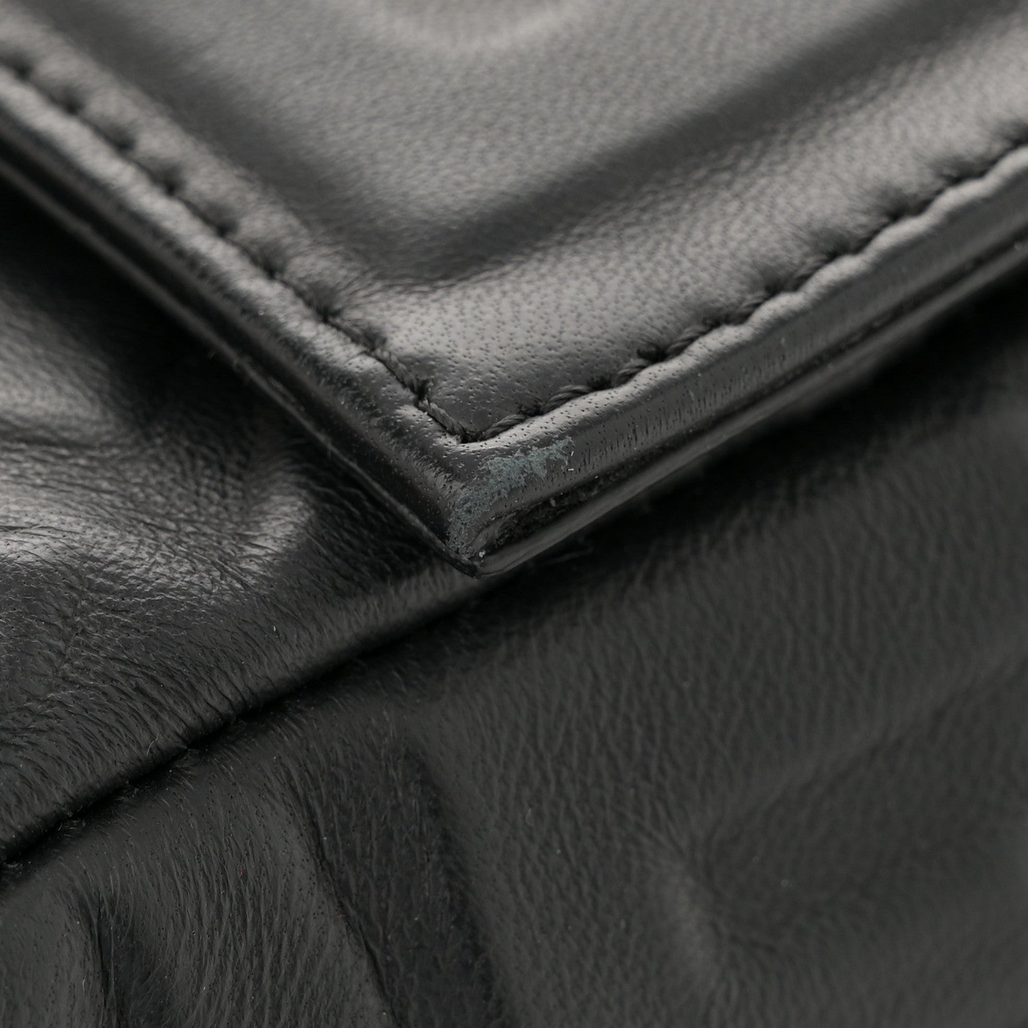 Fendi Nappa FF 1974 Embossed Large Baguette Black 13 of 13