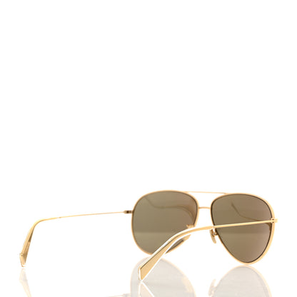 Celine Aviator Polarized Sunglasses CL 40062U Gold 4 of 6
