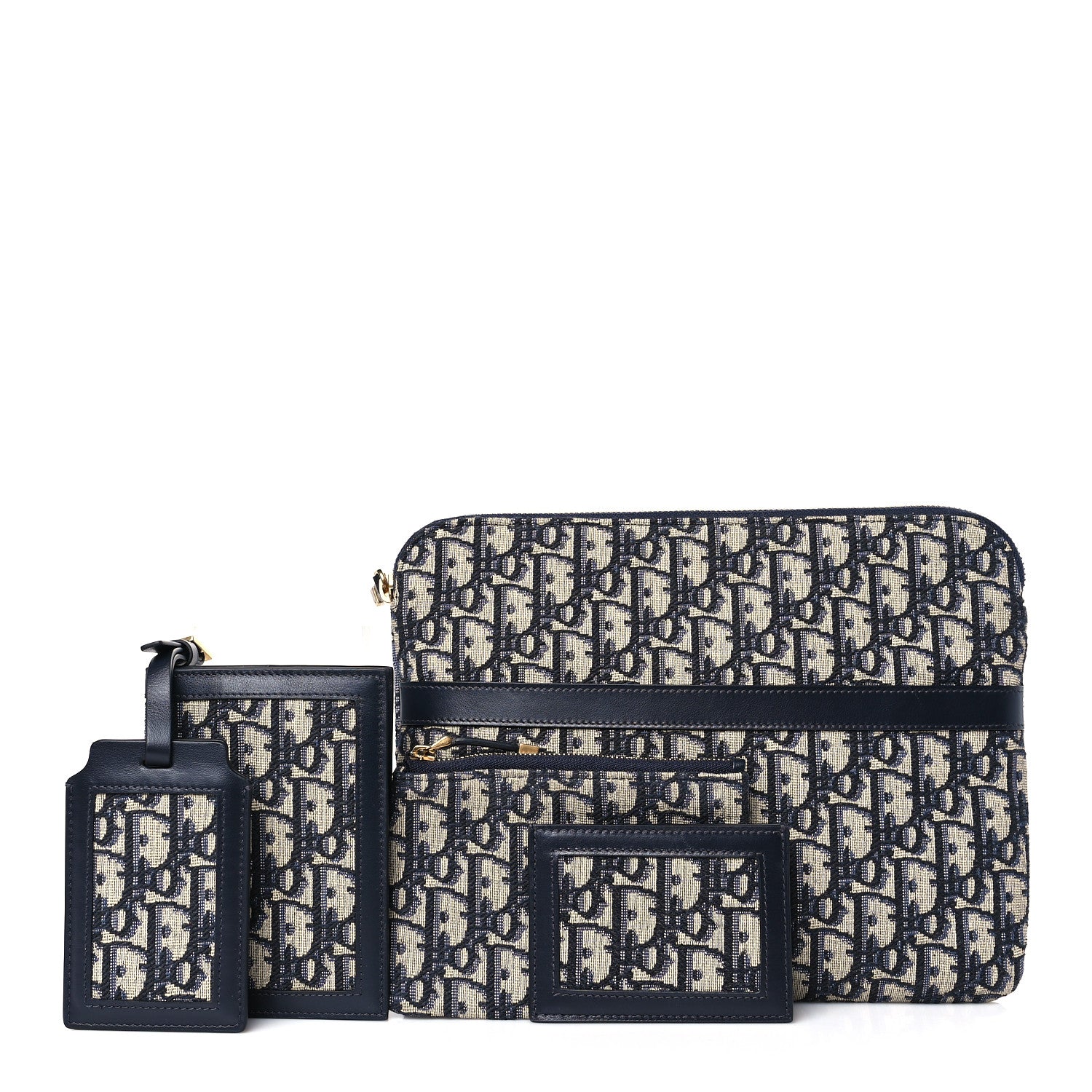 Christian Dior Oblique Travel Set Navy Blue 1 of 9