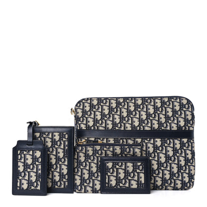 Christian Dior Oblique Travel Set Navy Blue 1 of 9