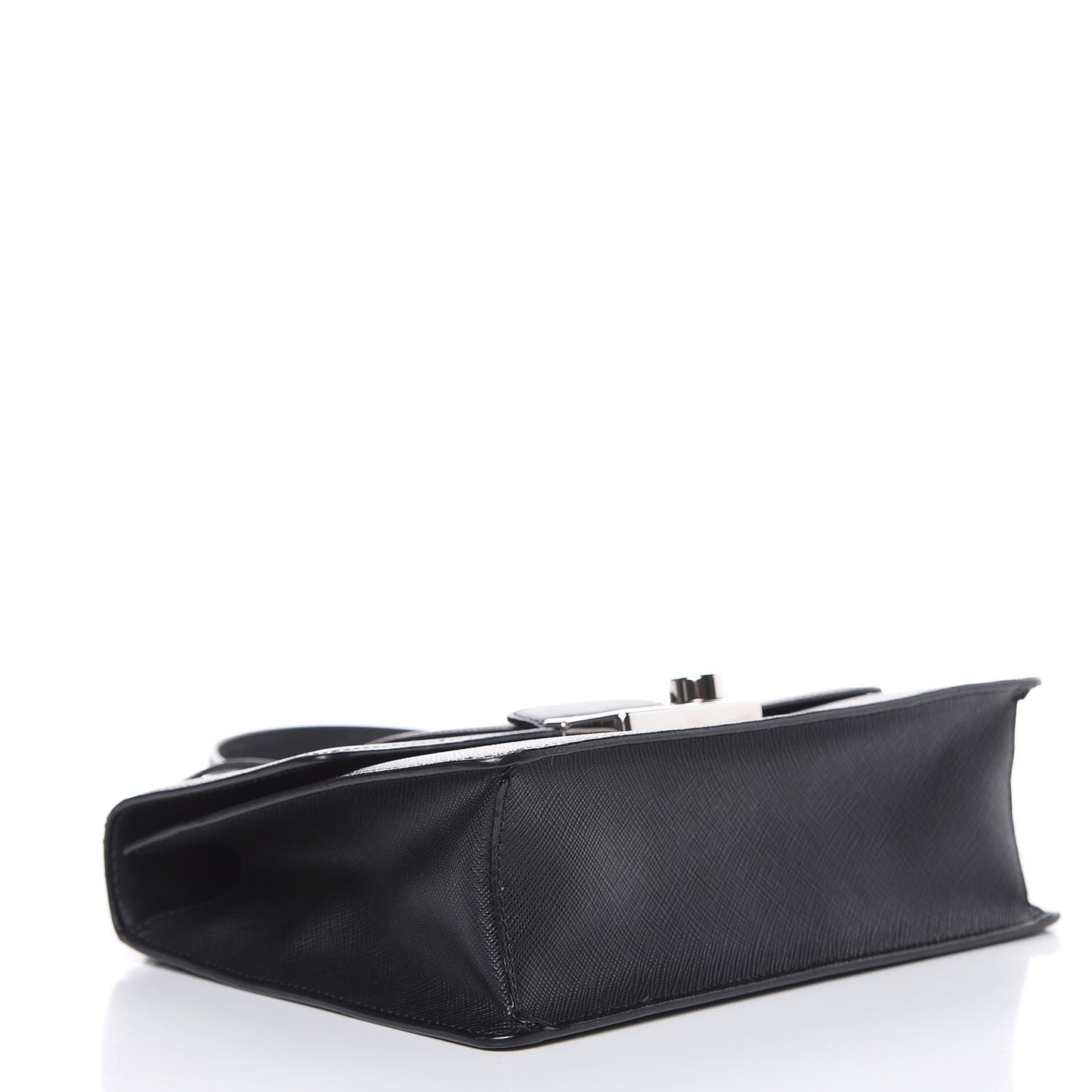 Saffiano Pattina Crossbody Bag Black