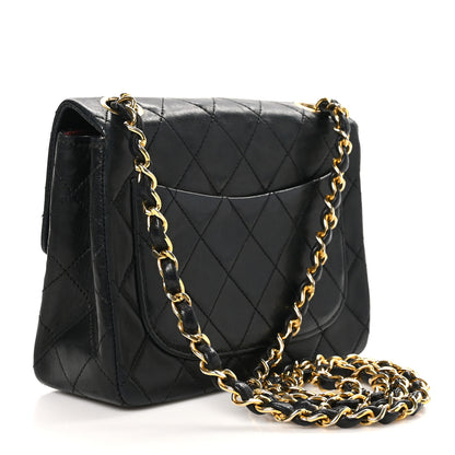 Chanel Lambskin Quilted Mini Square Flap Black 3 of 12