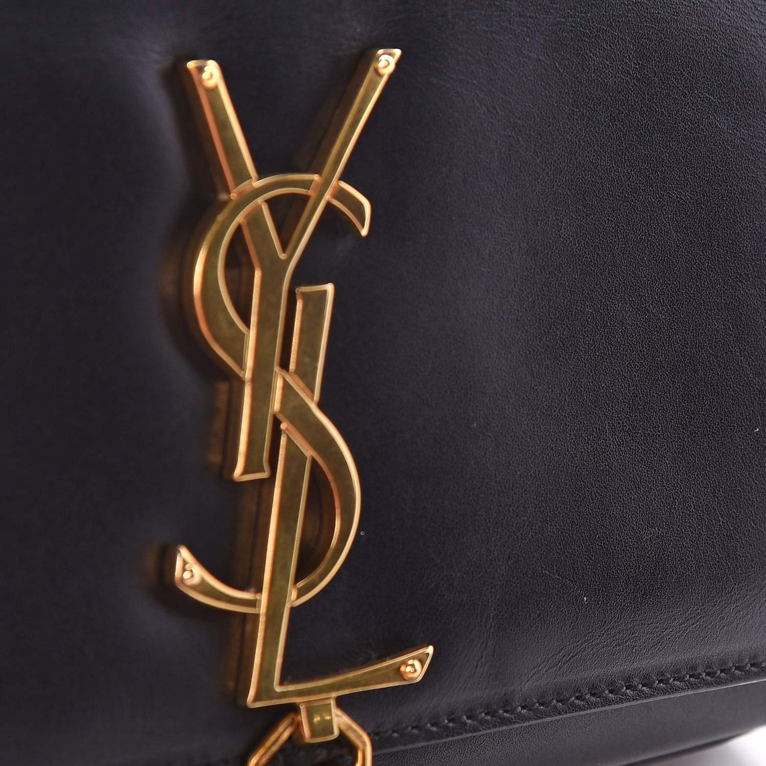 Saint Laurent Calfskin Small Classic Monogram Kate Tassel Satchel Black 13 of 15