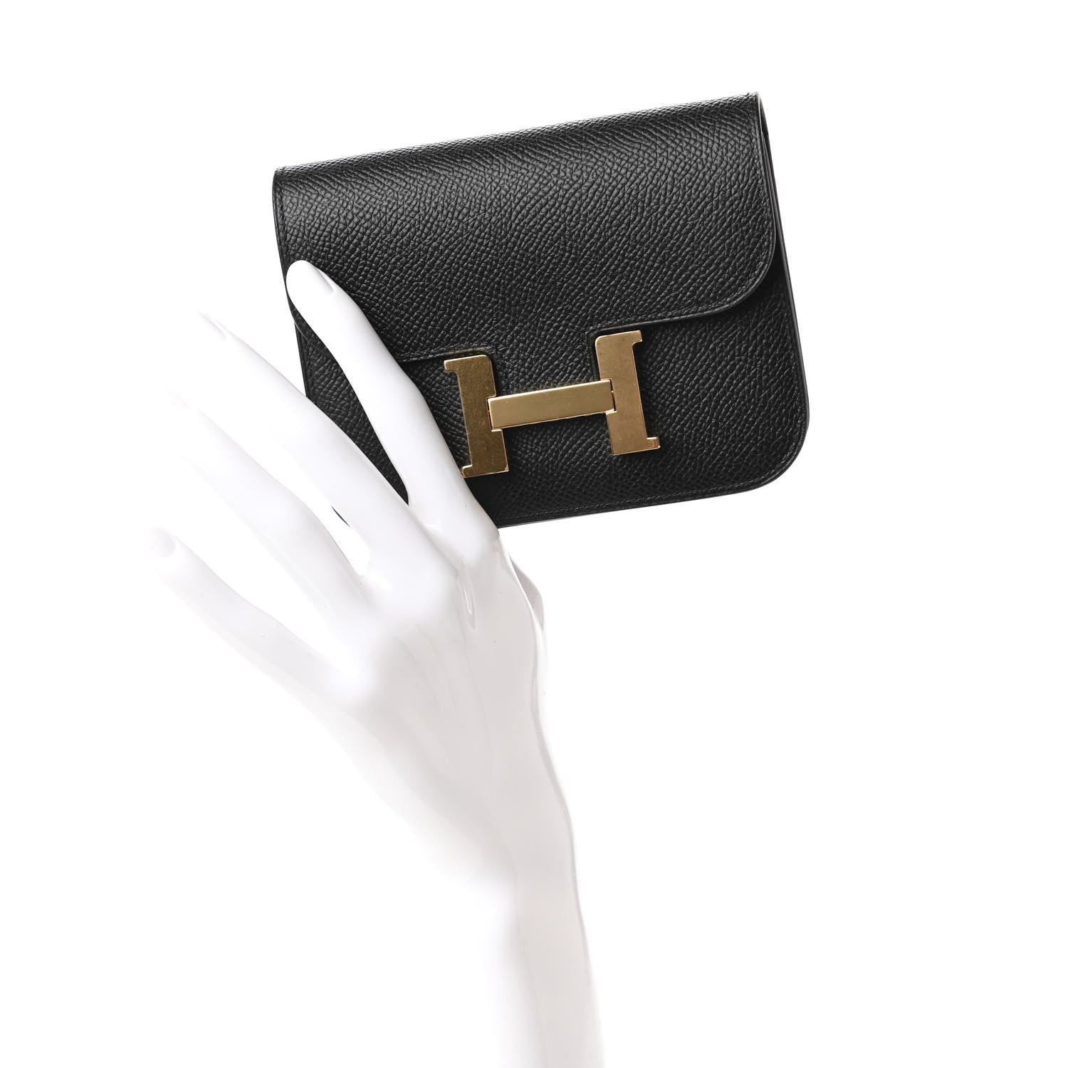 Hermes Epsom Constance Slim Wallet Black 2 of 11