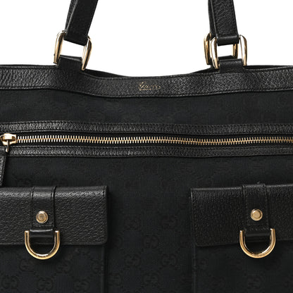 Gucci Monogram Abbey D Ring Tote Black 8 of 10