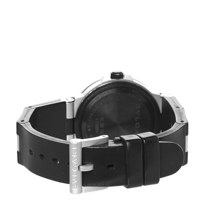 Bulgari Aluminum Rubber 38mm Diagono Quartz Watch 3 of 7