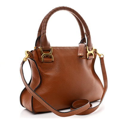 Chloe Calfskin Small Marcie Satchel Tan 3 of 13