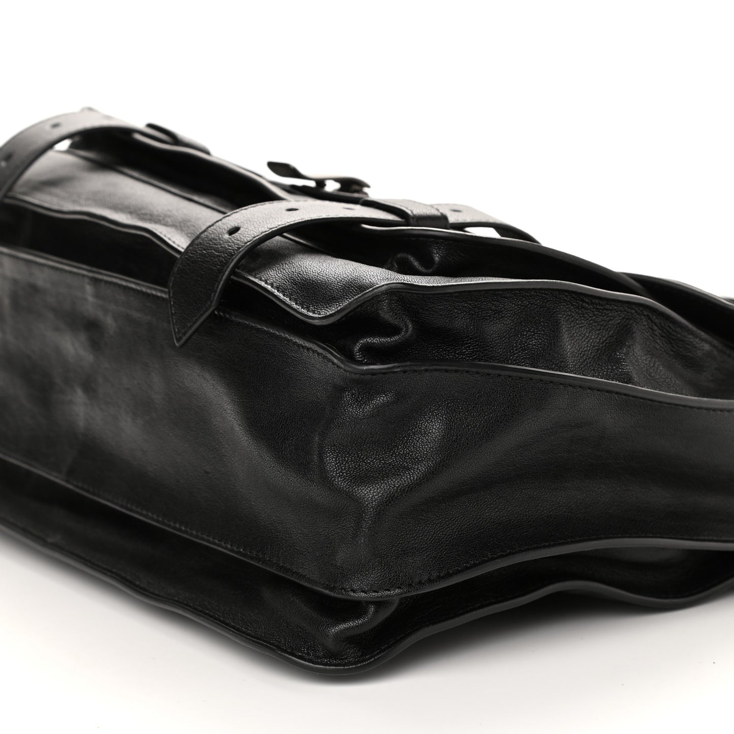 Lambskin PS1 Large Satchel Black