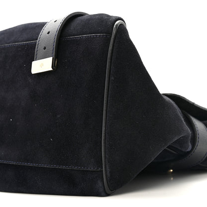Mulberry Heavy Suede Alexa Tassel Satchel Ink Blue 10 of 14