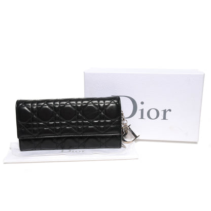 Christian Dior Lambskin Cannage Evening Clutch Black 5 of 8