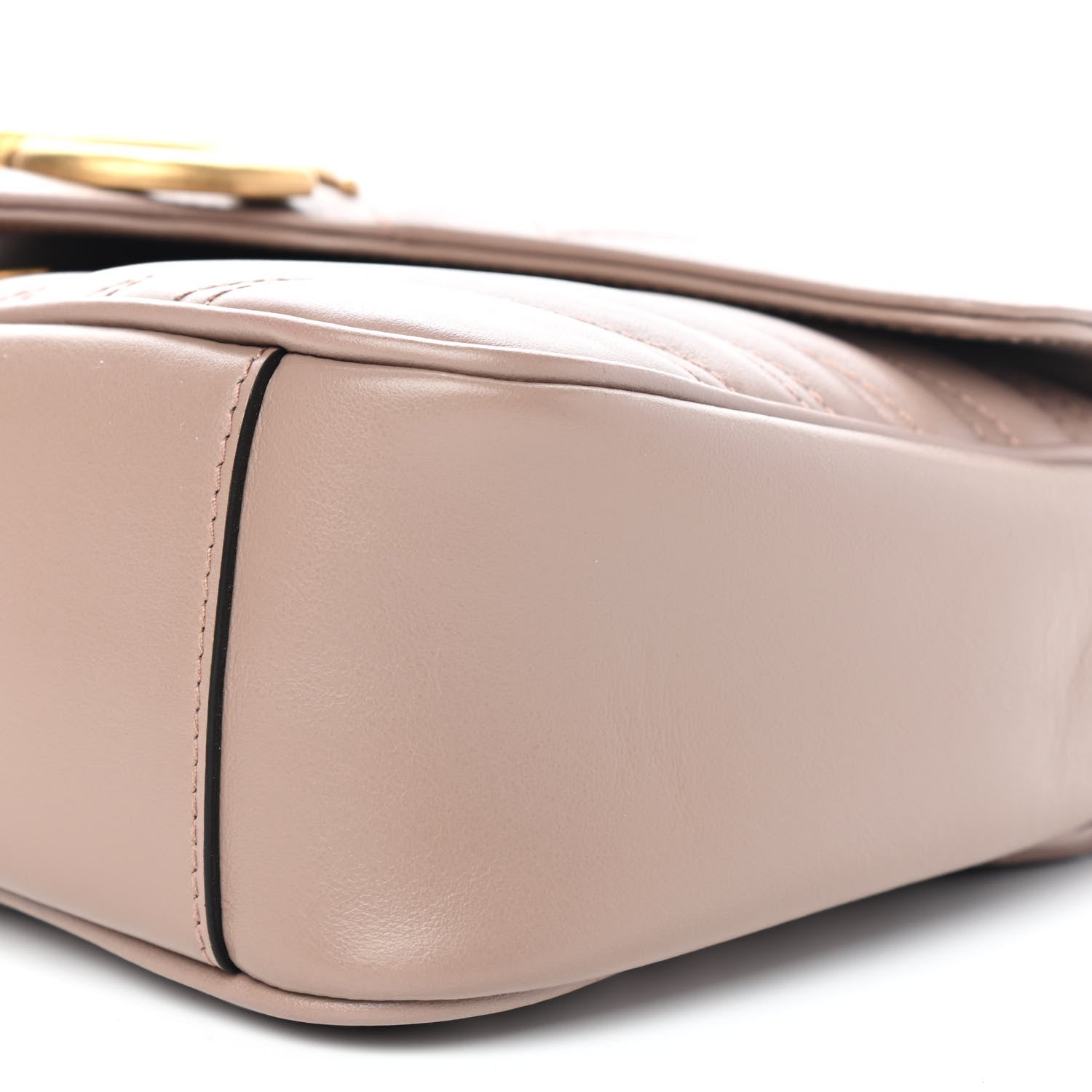 Gucci Calfskin Matelasse Small GG Marmont Shoulder Bag Porcelain Rose 9 of 9
