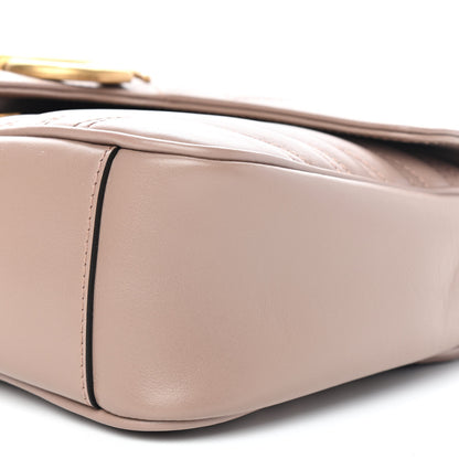 Gucci Calfskin Matelasse Small GG Marmont Shoulder Bag Porcelain Rose 9 of 9