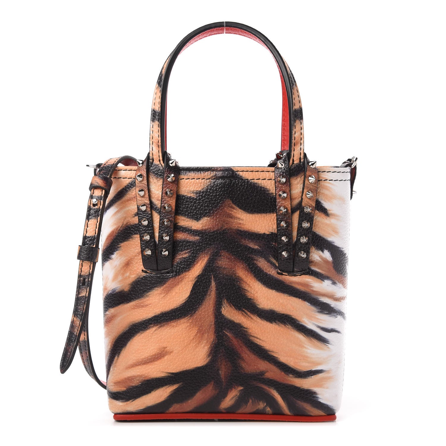 Christian Louboutin Calfskin Bengal Mini North South Cabata Tote Multicolor 1 of 9