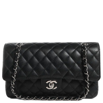 Chanel Caviar Quilted Medium Double Flap Black 1 of 8