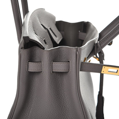 Hermes Togo Birkin 25 Etain 15 of 38