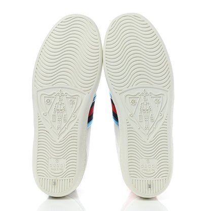 Gucci Calfskin Lace Ayers Sylvie Web New Womens Ace High Top Sneakers 35 White 5 of 9