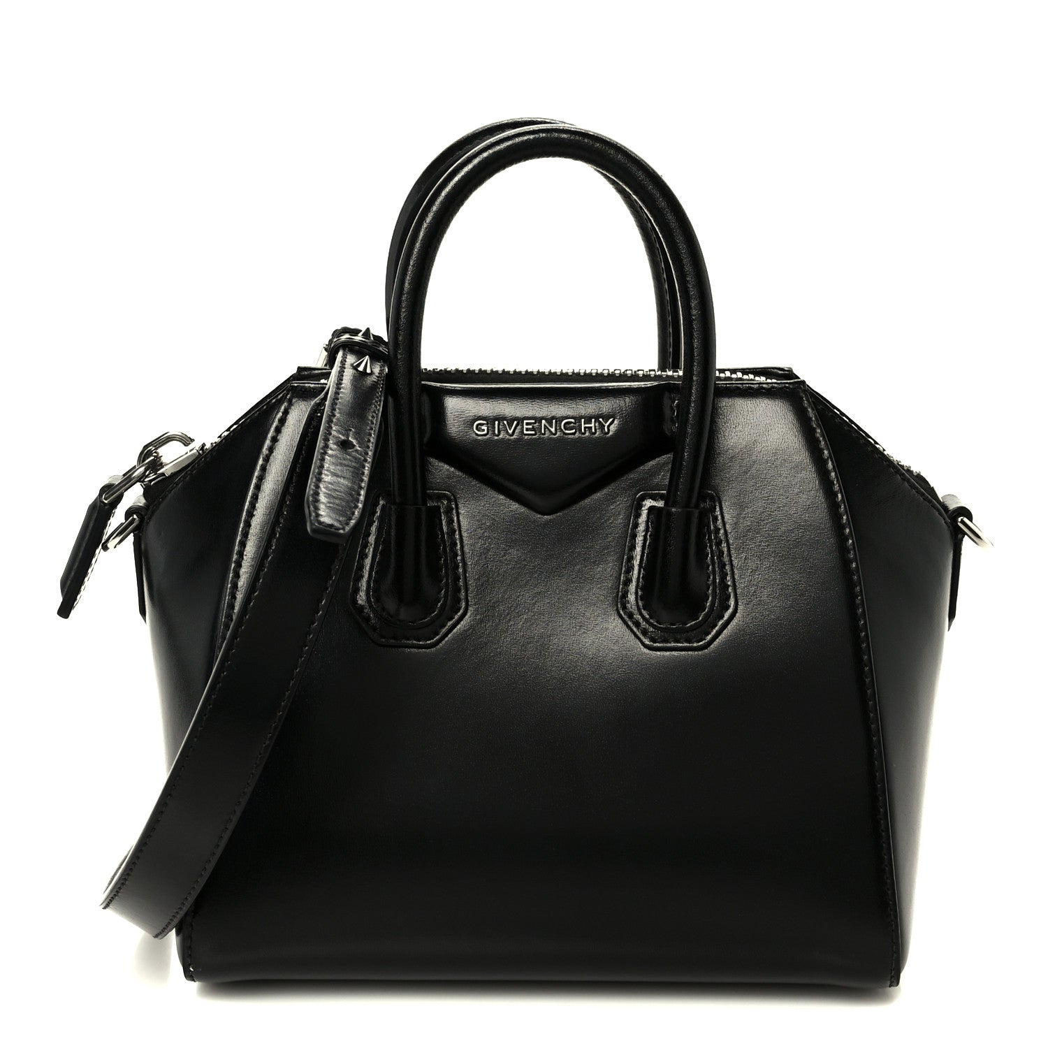 Givenchy Shiny Lord Calfskin Mini Antigona Black 1 of 23