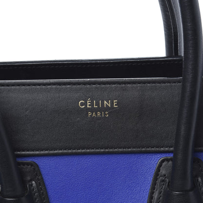 Celine Smooth Calfskin Micro Tri-Color Luggage Cobalt 7 of 12