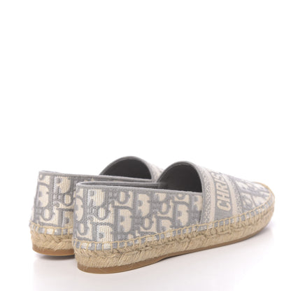 Christian Dior Oblique Embroidered Granville 15mm Espadrilles 36.5 Grey Stone 4 of 9