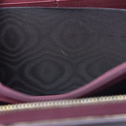 Gucci Shine Guccissima Margaux Calfskin Lovely Zip Around Wallet Scarlatto 11 of 11