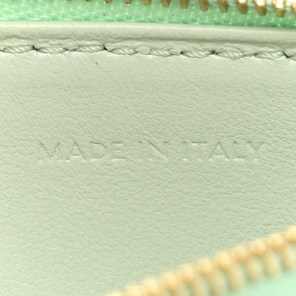 Celine Grained Calfskin Zipped Card Holder Vert D'eau 6 of 13