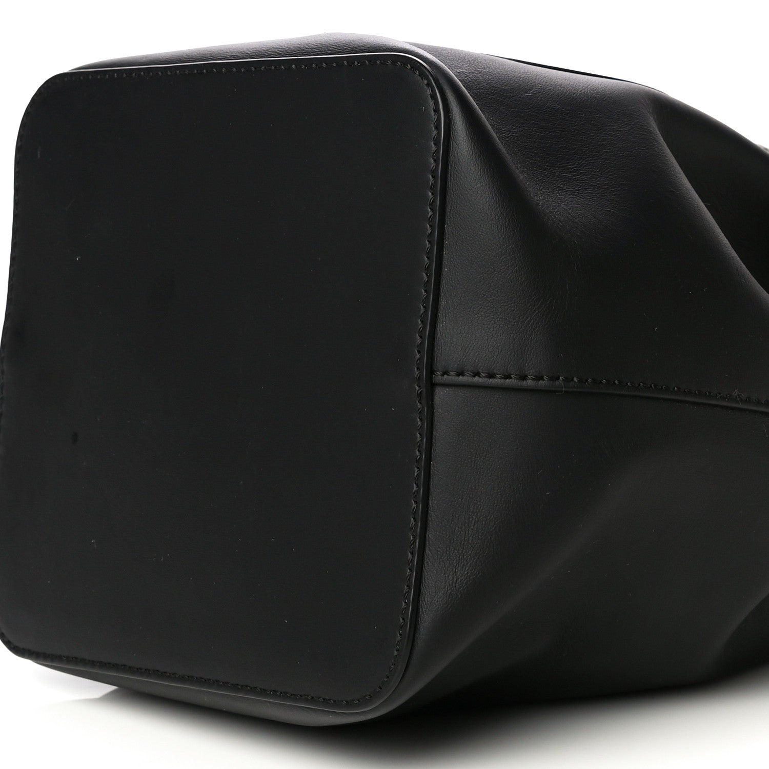 Fendi Vitello Century Matte F is Fendi Stamp Patch Bi-Color Grande Mon Tresor Bucket Bag Black Maya Fragola 11 of 12