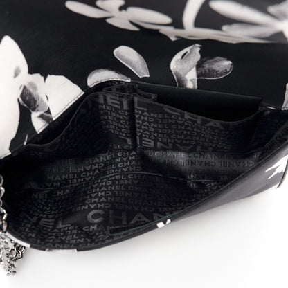Chanel Silk Lambskin Tahiti Timeless Flap Navy White 5 of 10
