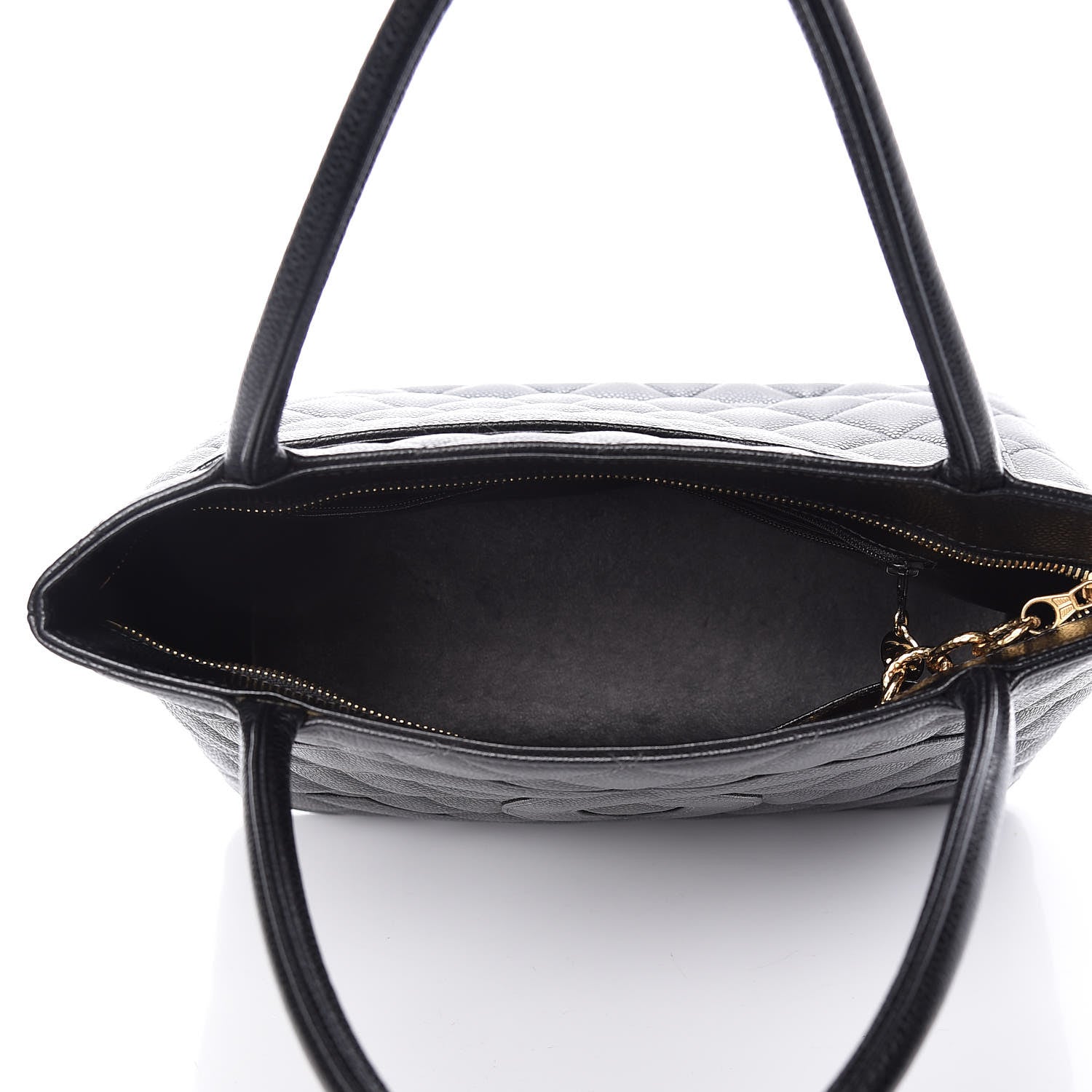 Chanel Caviar Quilted Medallion Tote Black 5 of 11