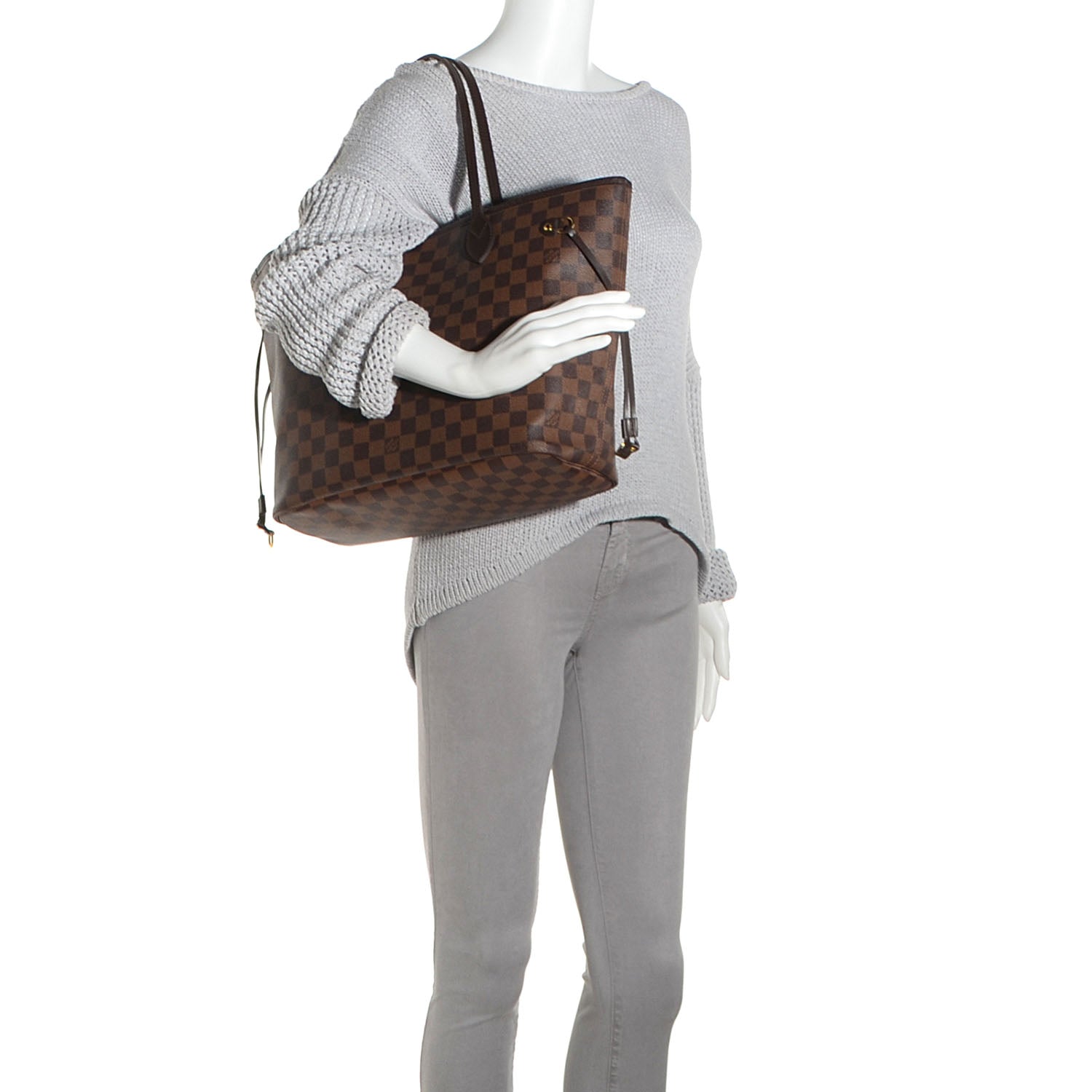 Louis Vuitton Damier Ebene Neverfull MM 2 of 7