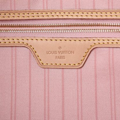 Louis Vuitton Damier Azur Delightful MM Rose Ballerine 6 of 9
