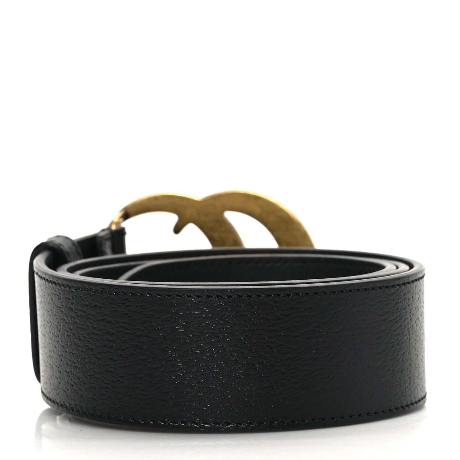 Gucci Textured Calfskin Double G 40mm Belt 85 34 Black 2 of 5