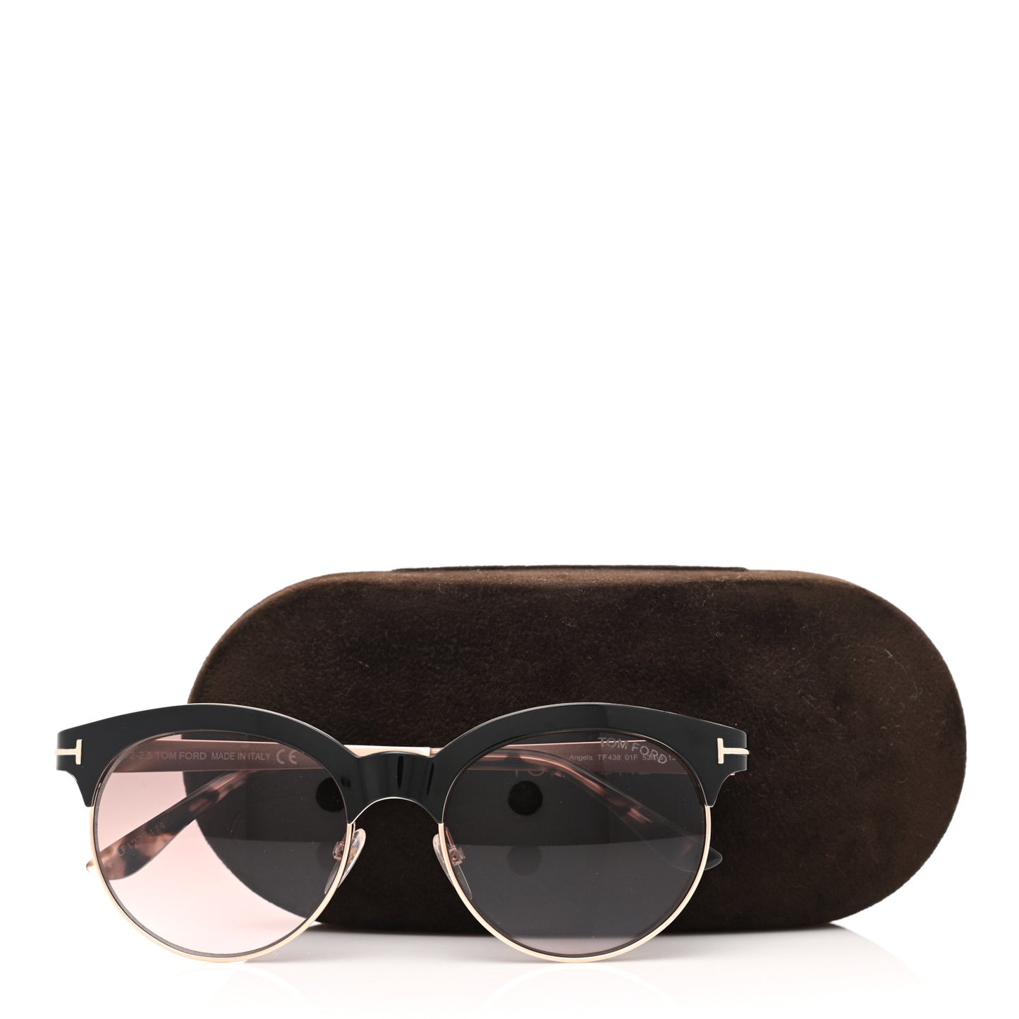 Angela Sunglasses TF438 Black and Tortoise