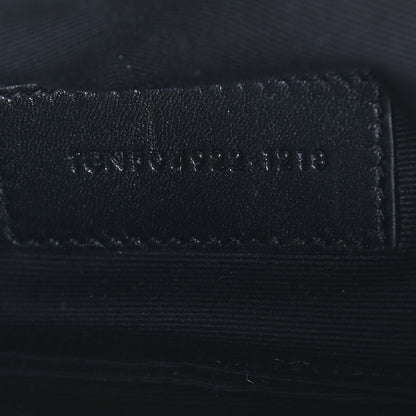 Saint Laurent Grain De Poudre Matelasse Chevron Monogram Bill Pouch Rouge Legion 6 of 9