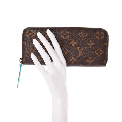 Louis Vuitton Monogram Clemence Wallet Turquoise 2 of 7