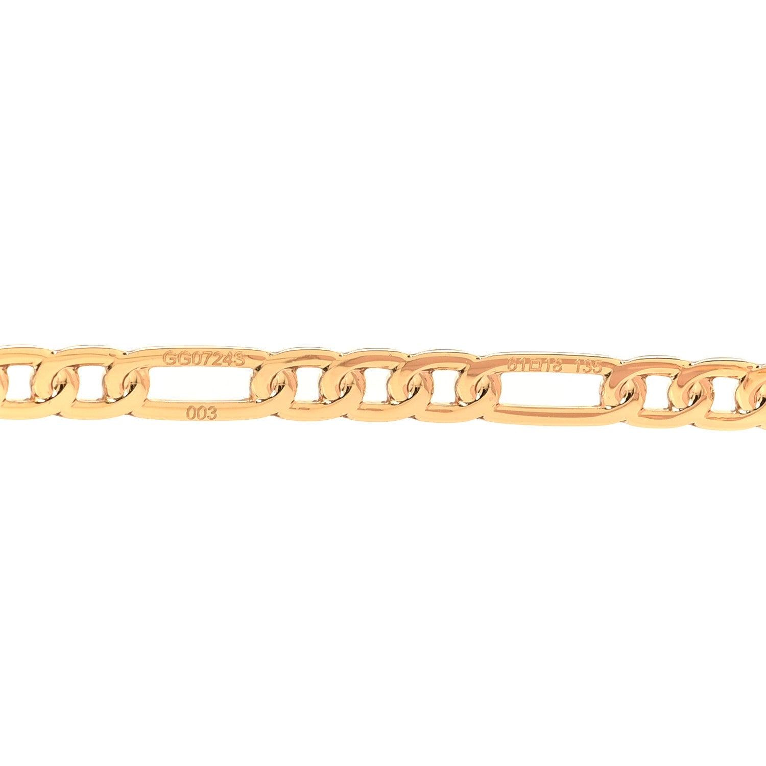 Gucci Square Frame Heart Chain Sunglasses 6 of 7