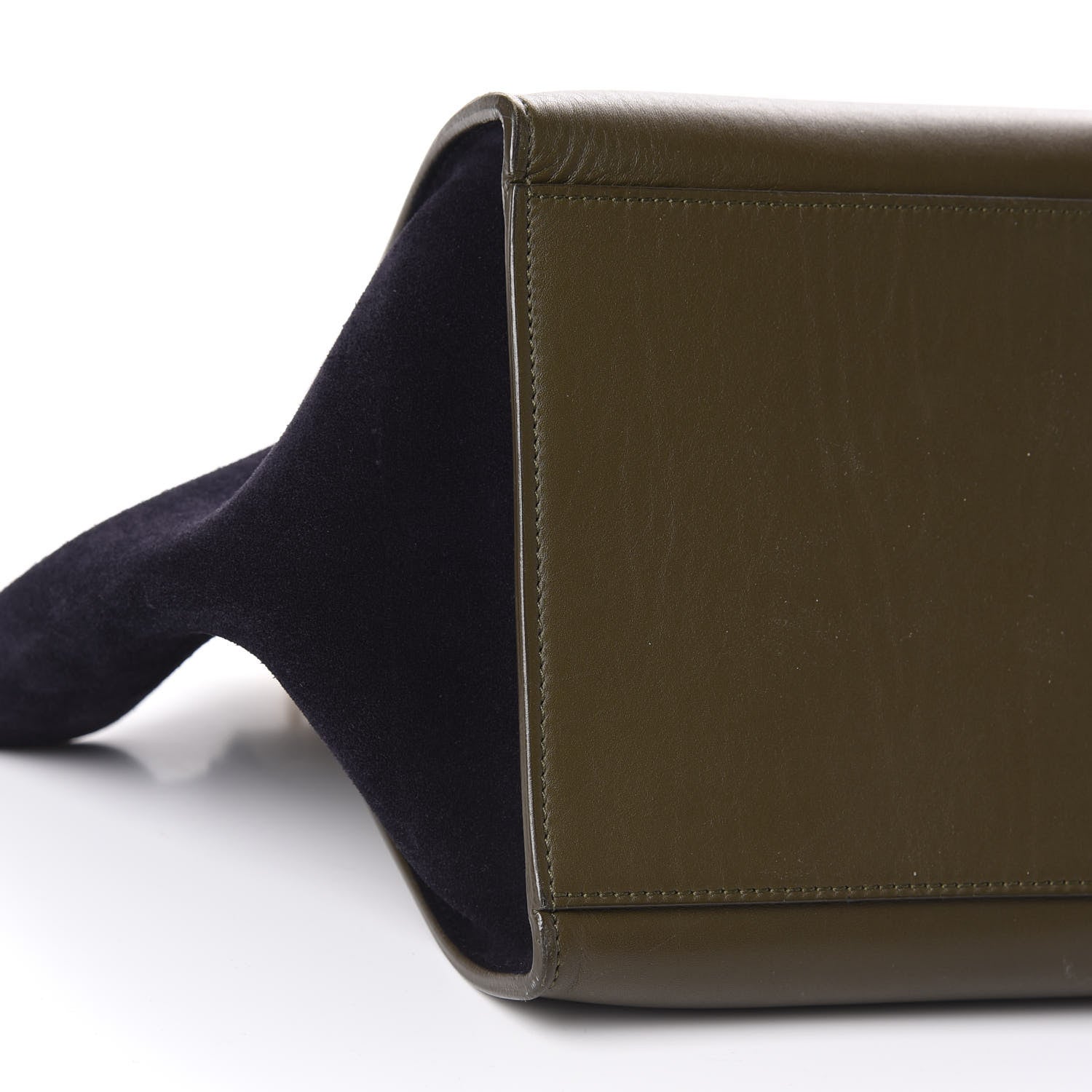 Celine Velluto Calfskin Suede Medium Tri-Color Trapeze 7 of 11