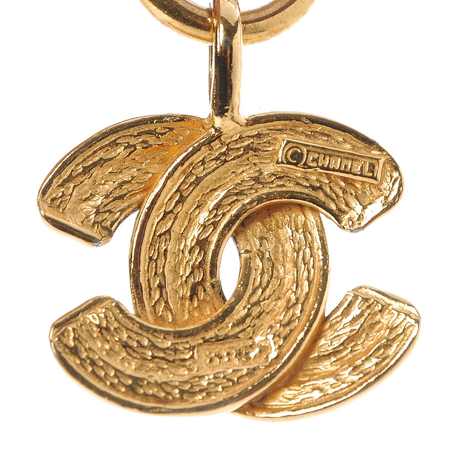 Chanel Quilted CC Long Necklace Gold 7 of 7