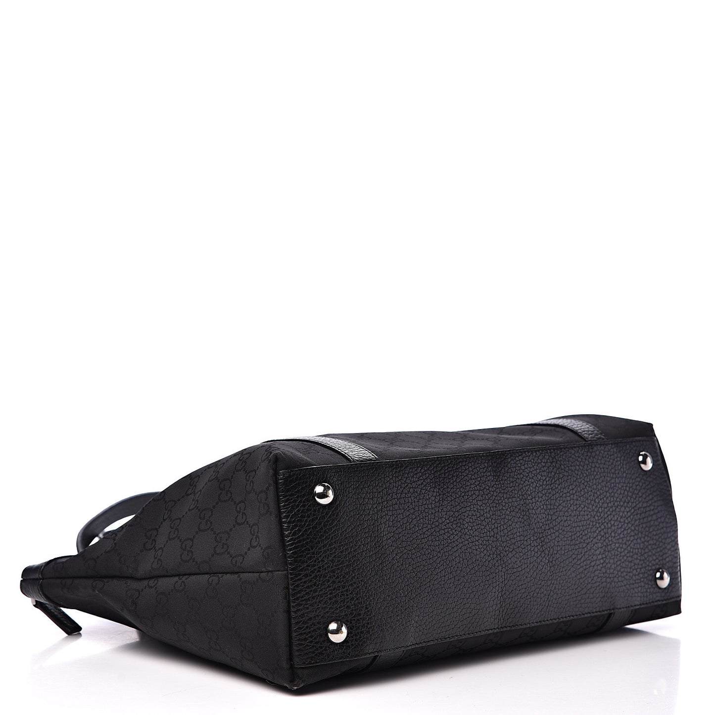 Nylon Monogram Medium Abbey Tote Black