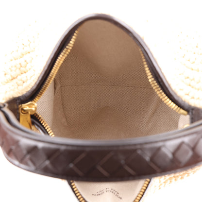 Bottega Veneta Raffia Woven Nappa Intrecciato Mini Wallace Natural Fondant 5 of 10