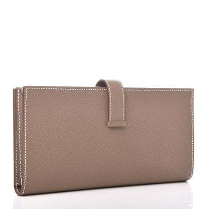 Hermes Epsom Bearn Gusset Wallet Etoupe 3 of 8