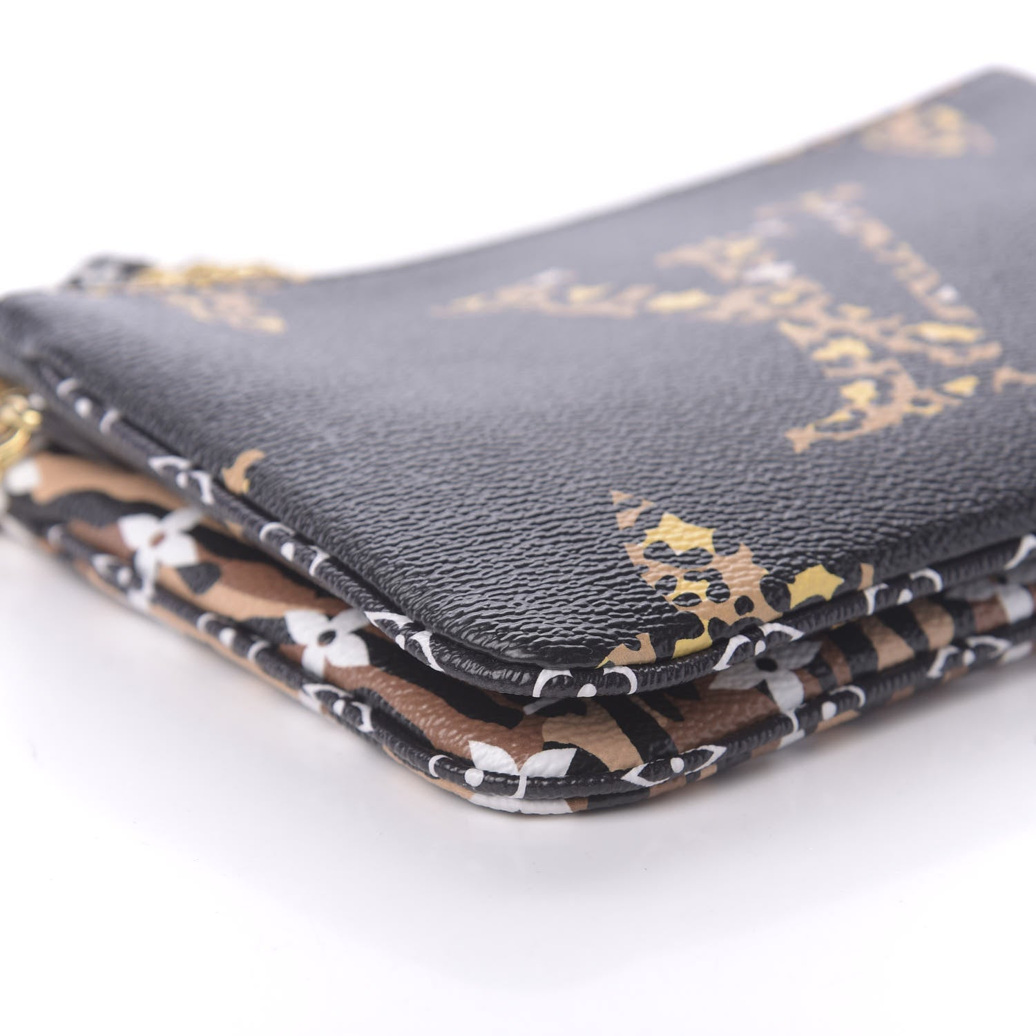 Louis Vuitton Monogram Giant Jungle Pochette Double Zip Black 6 of 9