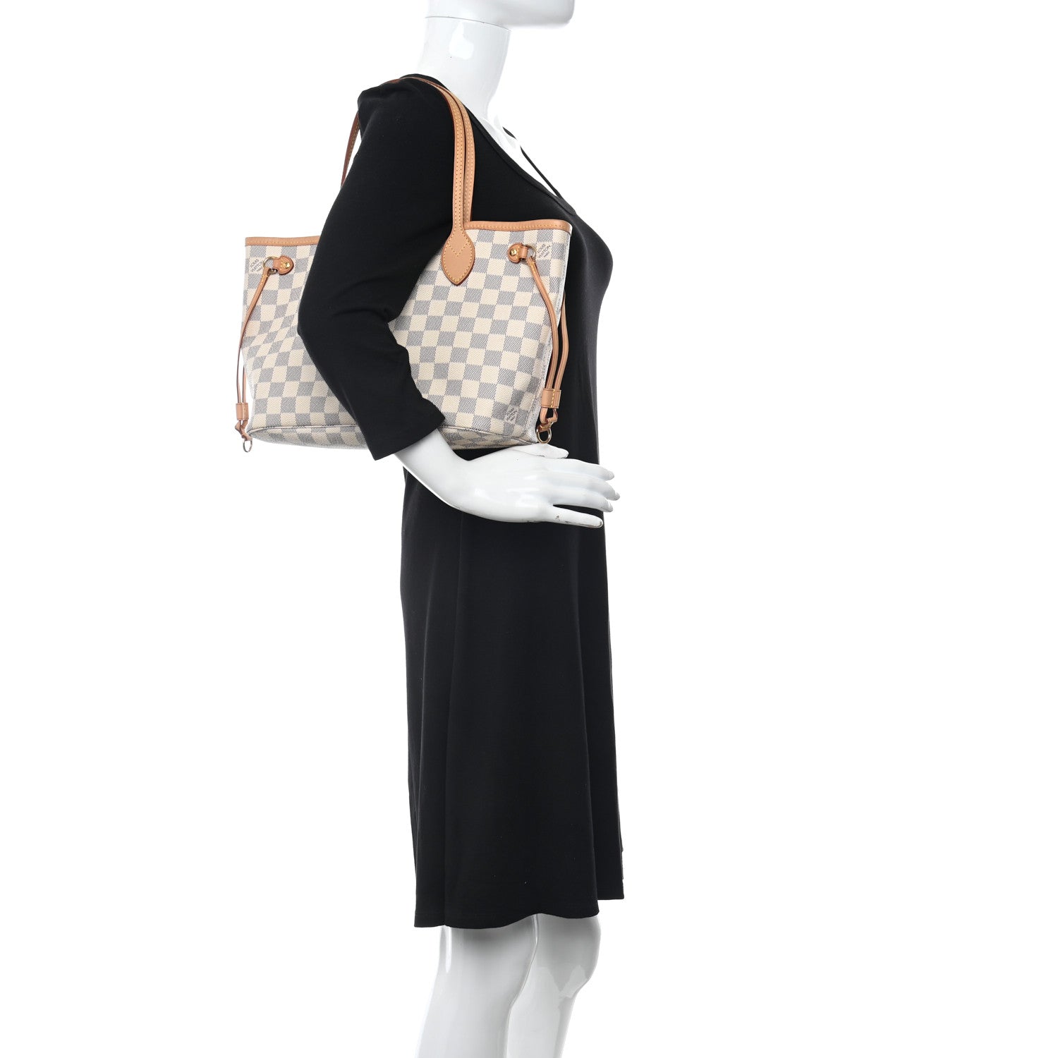 Louis Vuitton Damier Azur Neverfull PM 2 of 10