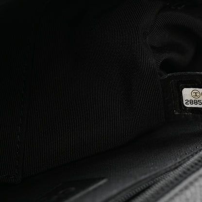 Chanel Calfskin Chevron Quilted New Medium Boy Flap Black 6 of 10