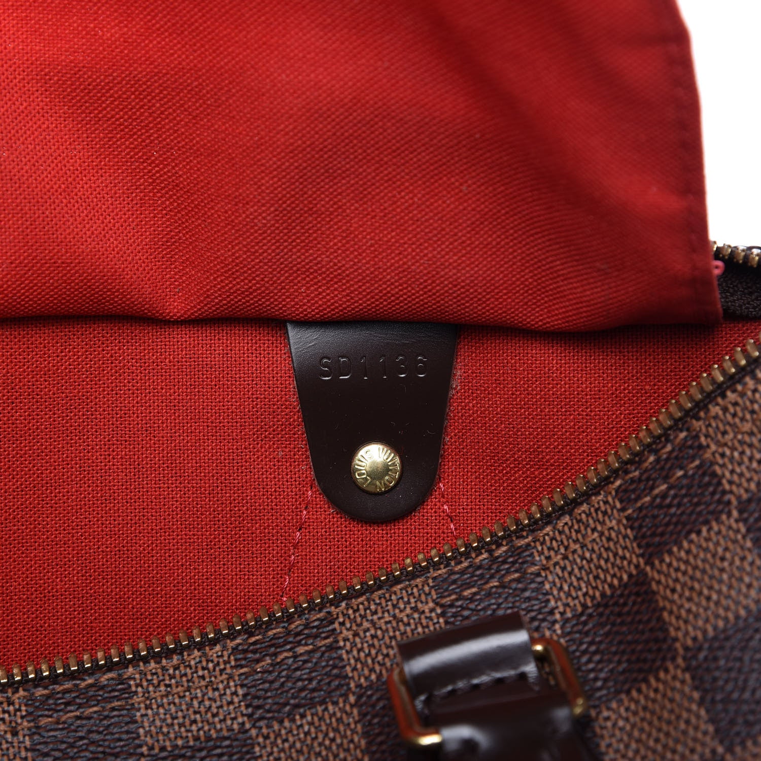 Louis Vuitton Damier Ebene Speedy Bandouliere 30 9 of 9