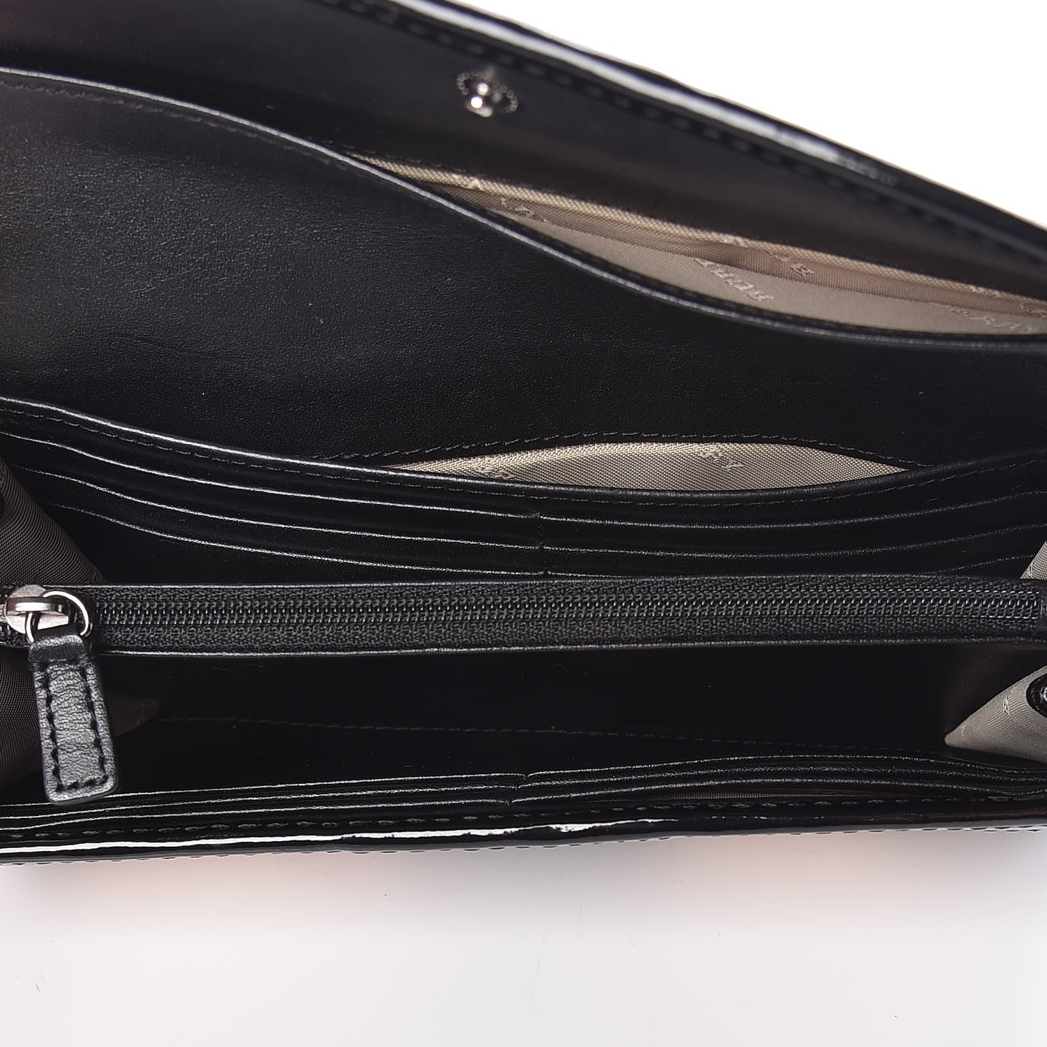 Burberry Supernova Check Penrose Continental Wallet Black 7 of 14