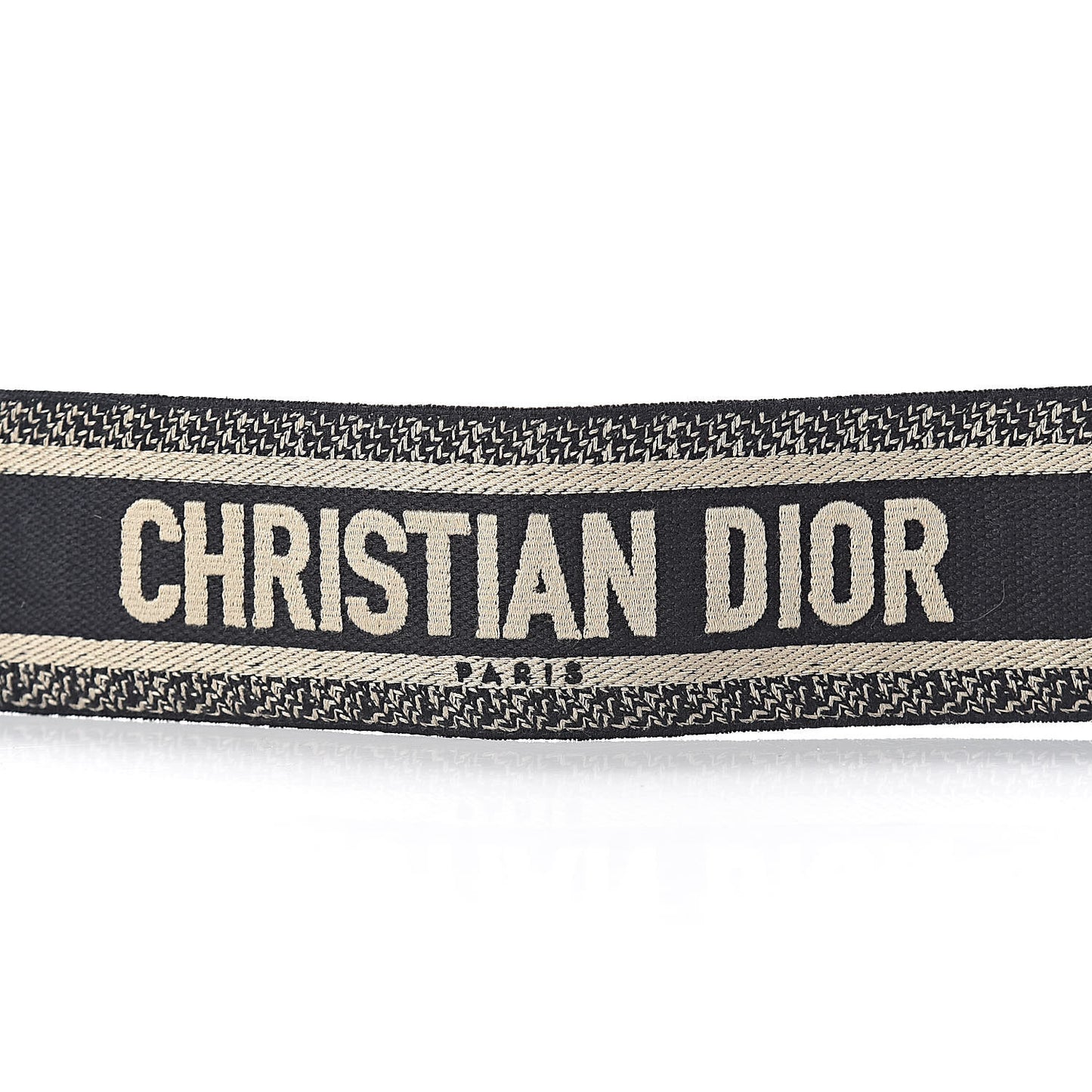 Canvas Embroidered Shoulder Strap Blue