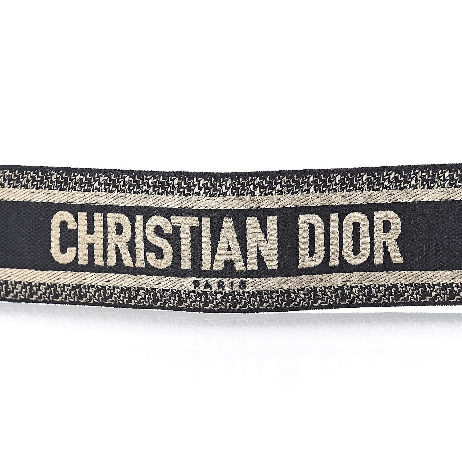 Christian Dior Canvas Embroidered Shoulder Strap Blue 5 of 5