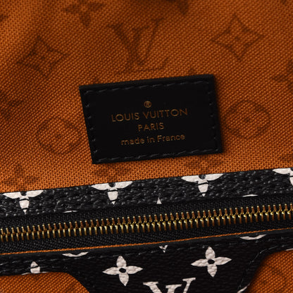 Louis Vuitton Monogram Giant Crafty Neverfull MM Creme Caramel 9 of 11